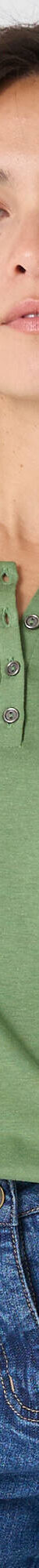 T-shirt col tunisien manches longues (vert mousse) T-shirt col tunisien manches longues (vert mousse)